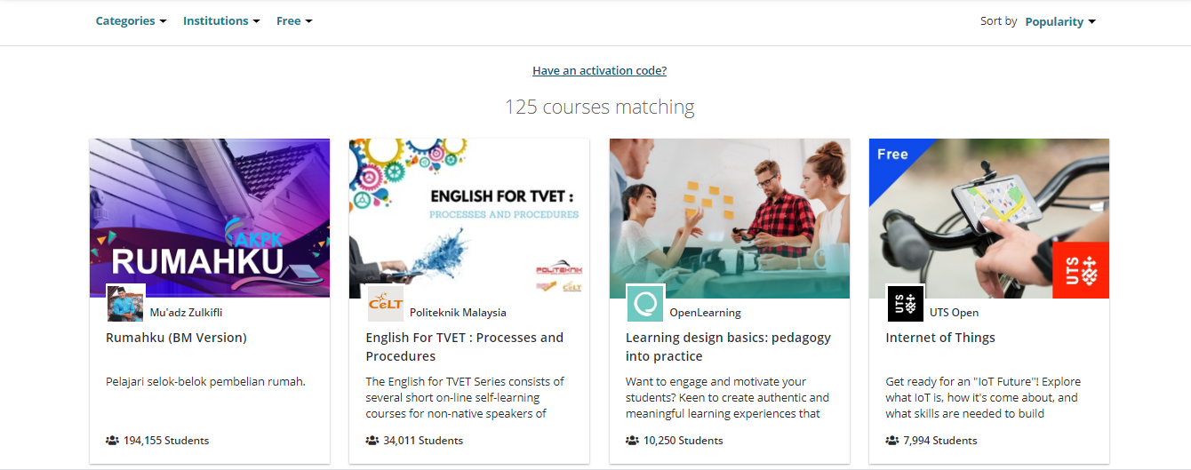 OpenLearning free online courses with certificates