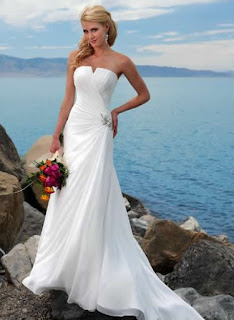 beachy bohemian wedding dresses