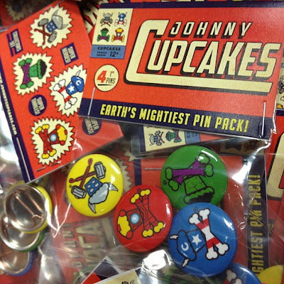 Johnny Cupcakes The Avengers Crossbones Pin Set