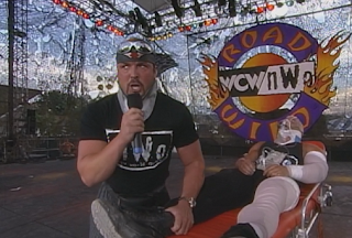 WCW Road Wild 1998: Scott Steiner (w/ Buff Bagwell) tries to get out of his match with Rick Steiner