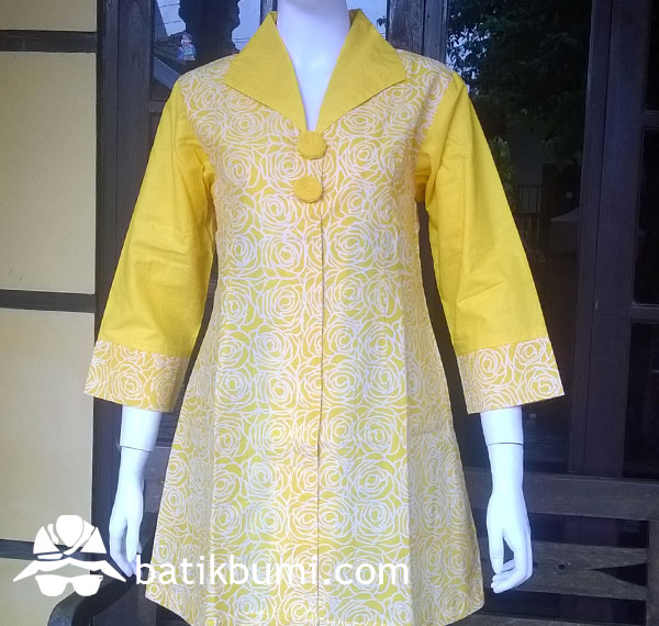 Tunik BATIK CAP Mawar Kuning