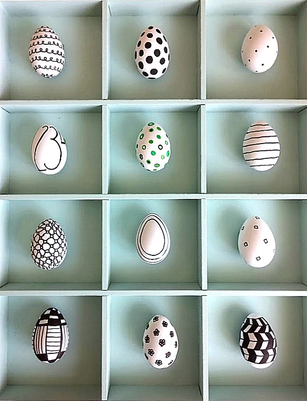 graphic Easter eggs DIY beautify