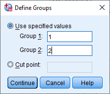 Kotak dialog define groups