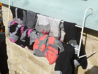 Socks drying
