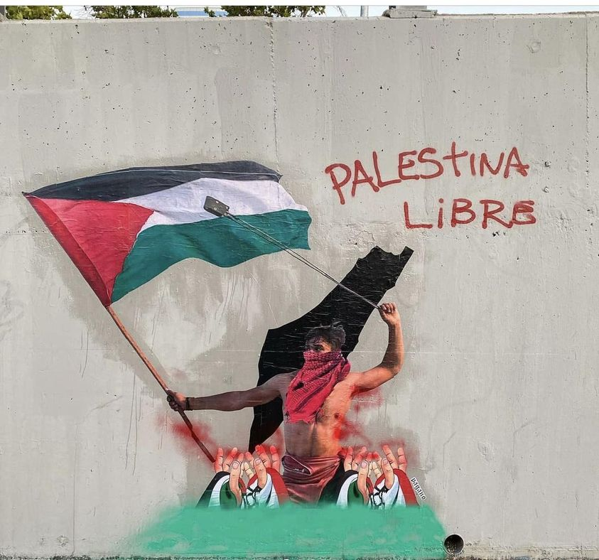 Palestina Libre Mural Artwork