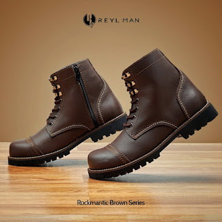 Sepatu Boot Safety Reyl Rockmantic Original