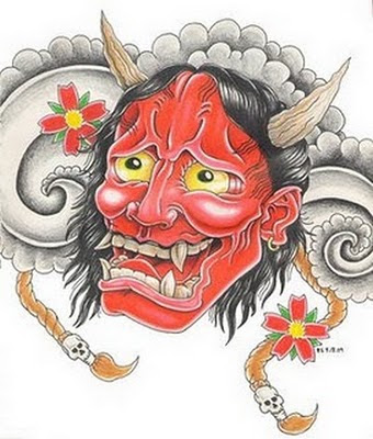 Tattoo Topeng Jepang -Japanese Mask Tattoo