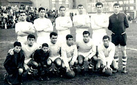REAL CLUB CELTA DE VIGO.- Vigo, Pontevedra, España.- Temporada 1966-67.- Herminio, Manolo, Costas, Pedrito, Las Heras, Ibarreche; Lavandera, Rivera, Lito, Viñas y Suco - U. P. LANGREO 0 REAL CLUB CELTA DE VIGO 0 - 12/02/1967 - Liga de 2ª División, Grupo Norte,  jornada 20 - Sama de Langreo, Asturias, estadio de Ganzábal