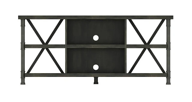 open TV stand with X 