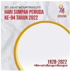 background twibbon hari sumpah pemuda 2022