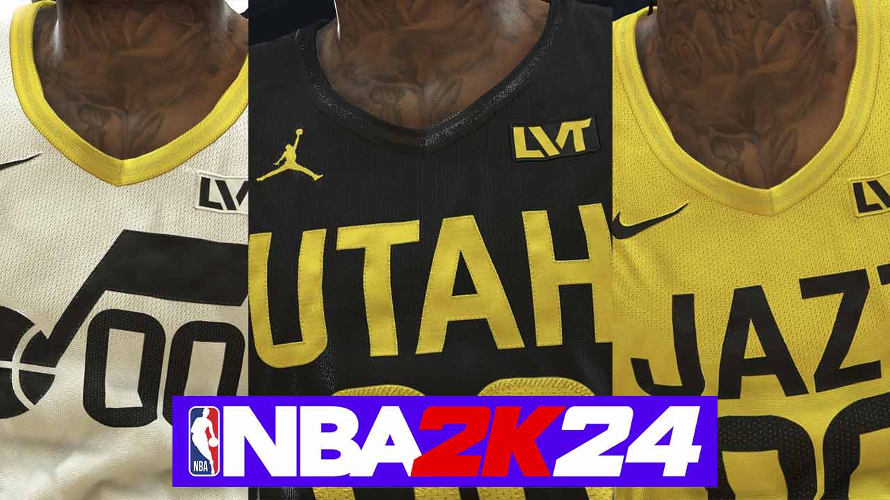 NBA 2K24 Utah Jazz 2024 Jerseys