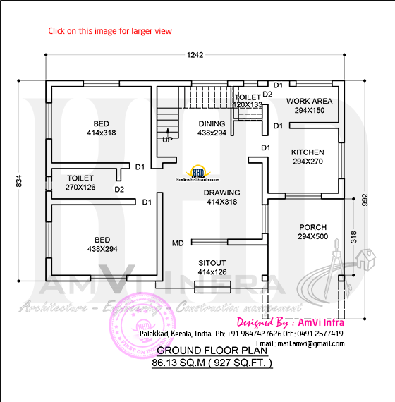 Ground floor drawing