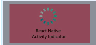 Rect native ActivityIndicator