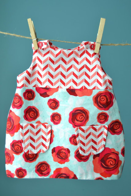 Rose baby dress free sewing pattern and tutorial