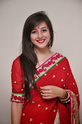 Priyal Gor Dazzling in Red Saree-thumbnail-1