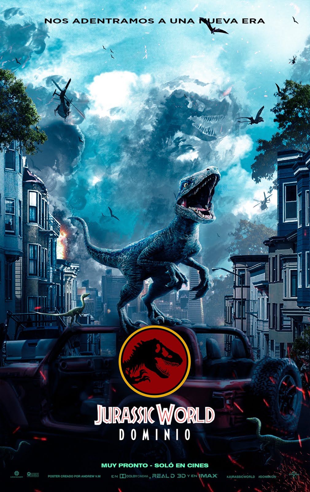 Jurassic World DOMINIO Poster s Español HD 2021