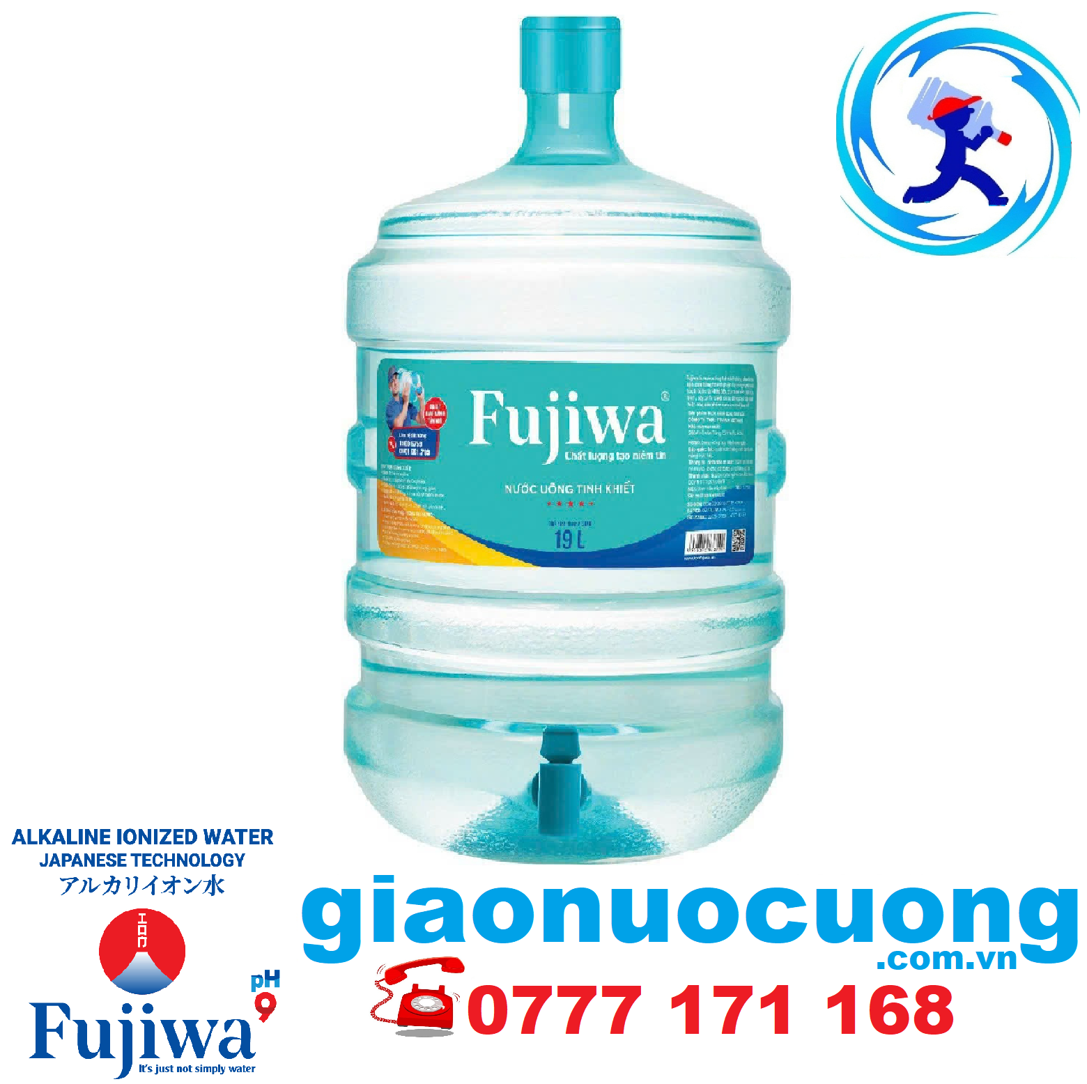 Nước tinh khiết Fujiwa- bình 19 lit