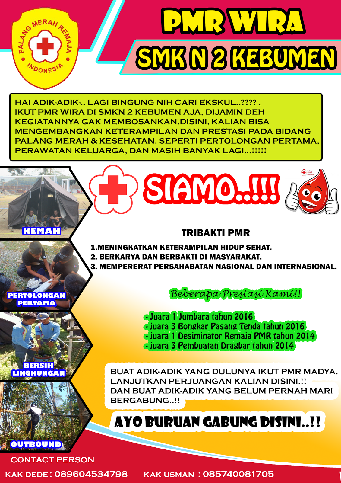 Contoh Brosur PMR WIRA SMK N 2 KEBUMEN - BLOG AKU ANAK 