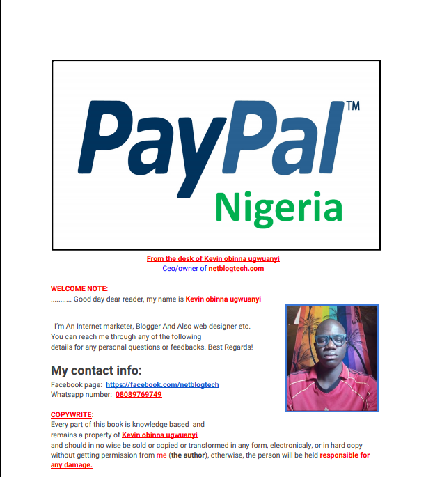 Paypal Nigeria 2021