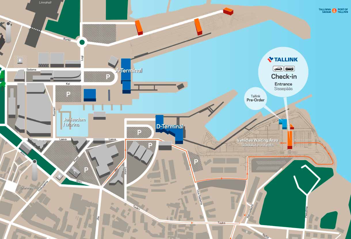 tallinna d terminaali kartta Tallinnan D Terminaalin Autojen Lahtoselvityspaikka Siirtyy 9 5 2018 Tallinna Tutuksi tallinna d terminaali kartta