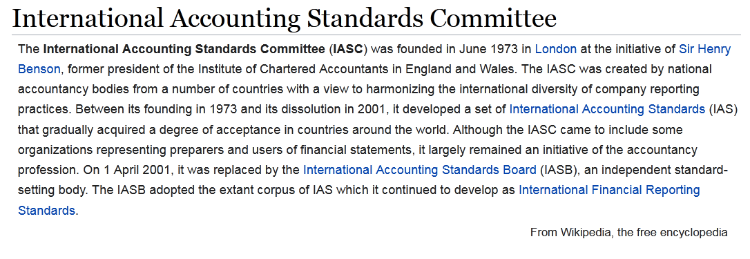 International Accounting Standard