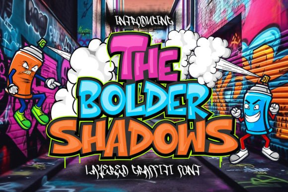 Download The Bolder Shadow Font - Fontsave