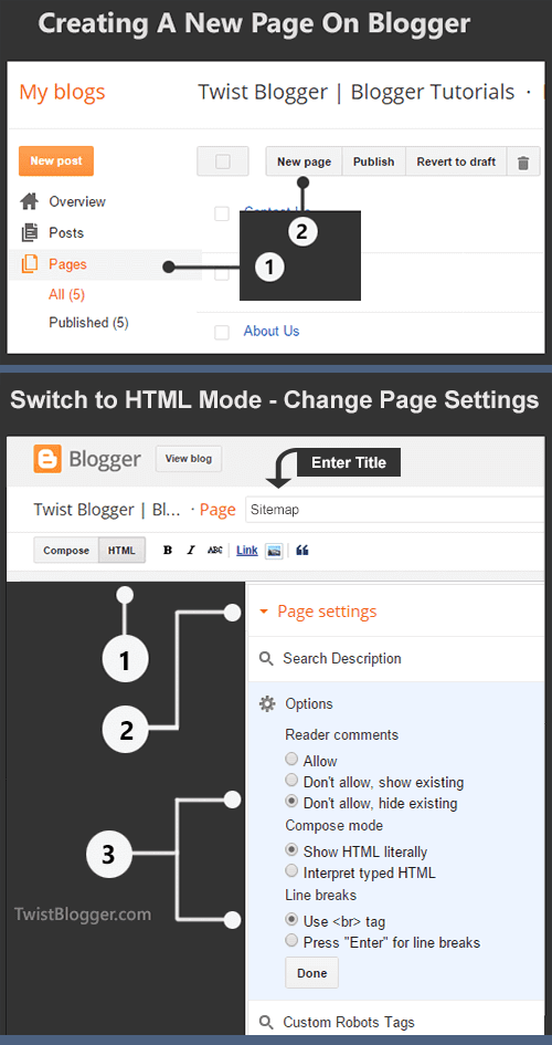 create and add a stylish sitemap to blogger