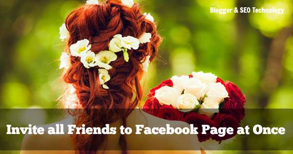invite all facebook friends with single click to facebook page