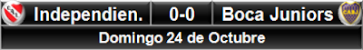 Independiente 0-0 Boca Juniors