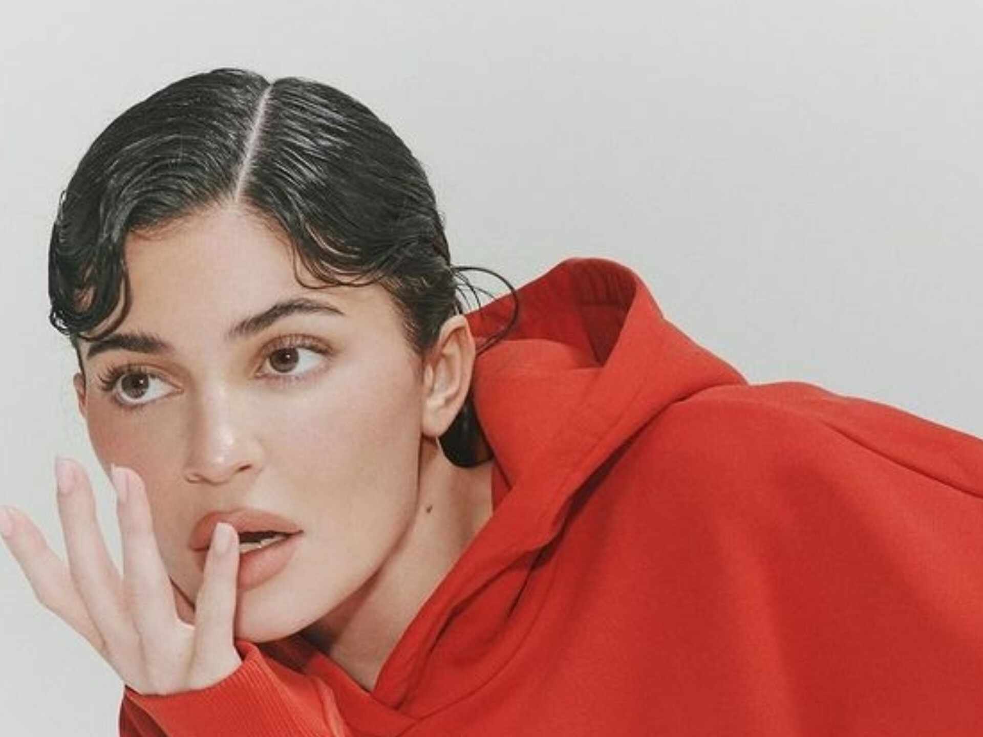 Kylie Jenner Unveils Festive Fashion With Khy S Red Fleece Sweatsuit Collection And Defies