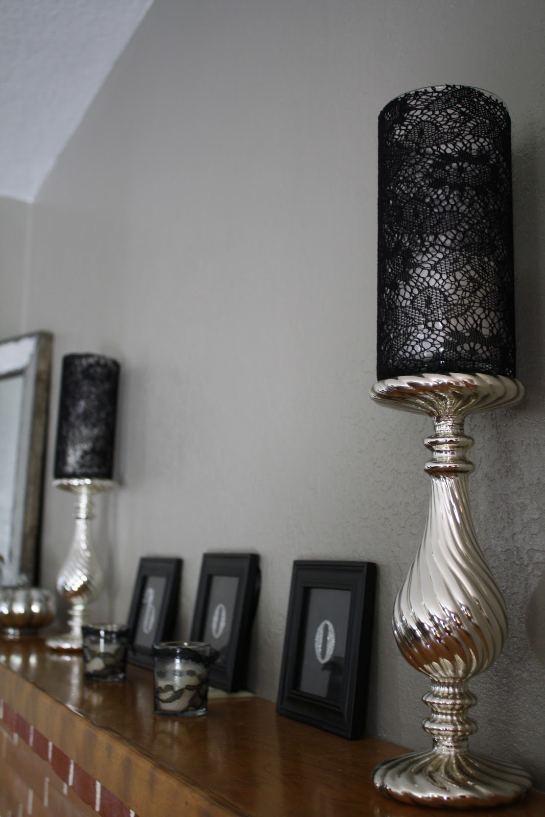 La Petite Vie: Black Lace Candles