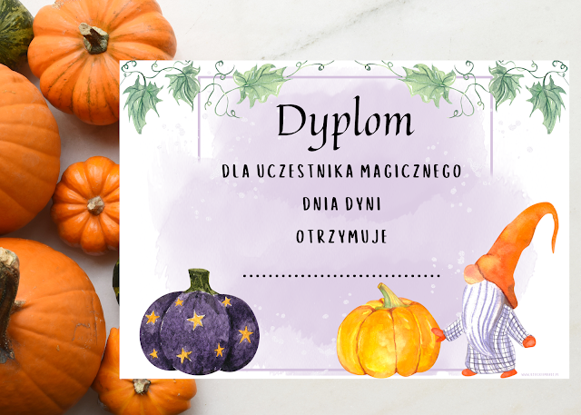 dzień dyni dyplom