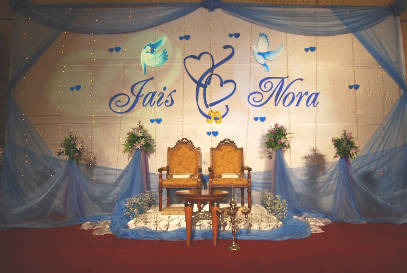 wedding backdrop for Jais &