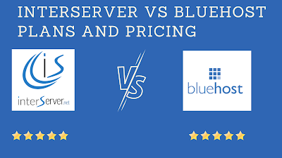 InterServer vs Bluehost: Plans and Pricing