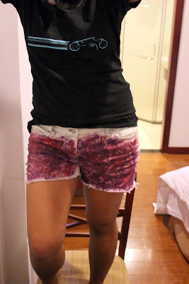 Hand painted shorts