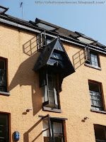 Detail of one of the buildings. Neal's Yard. London. Detalle de uno de los edificios de Neal's Yard, Londres.