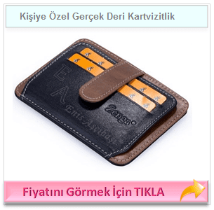 Kişiye Özel Gerçek Deri Kartvizitlik