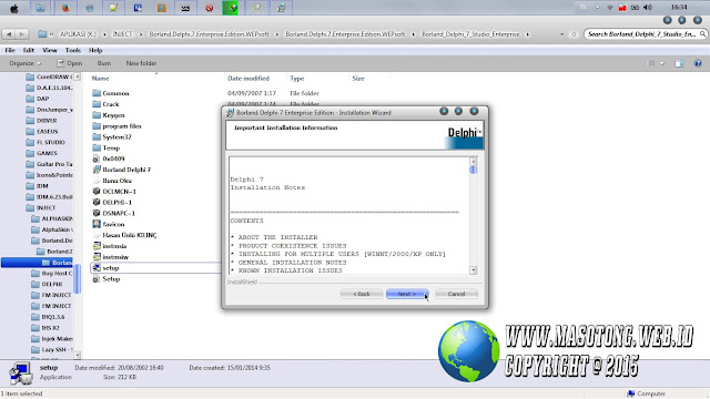 cara instal borland delphi 7 di pc laptop