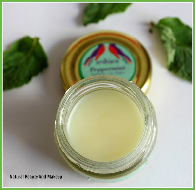 Ardhana Peppermint Organic Lip balm Review on blog