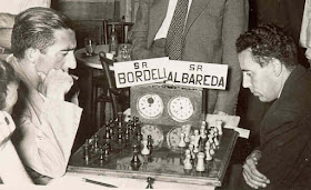 Partida de ajedrez Albareda - Bordell, La Pobla de Lillet, 1958