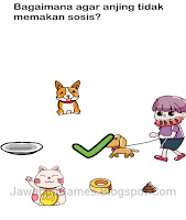 Kunci Jawaban Brain Out Level 158: Bagaimana Agar Anjing Tidak Memakan Sosis?