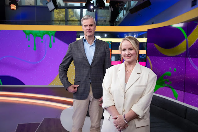 Paramount Global’s Jules Borkent, left, and Beverley McGarvey, co-vice president of Paramount Australia, say bringing Nickelodeon to free-to-air TV is a win for audiences. Credit: Edwina Pickles SMH