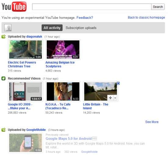 YouTube wants to create a more comprehensive newsfeed that includes your 