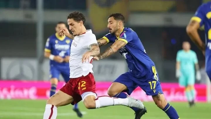 Verona 1-3 Roma: Visitors fought hard to secure 3 pts against 10-man hosts