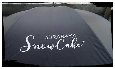 Contoh Sablon Payung SURABAYA SNOW CAKE