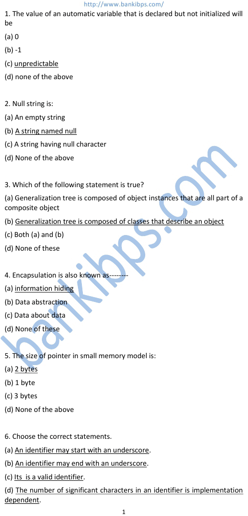 c interview questions answers