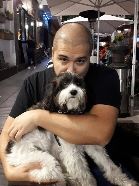 Con mi perrita cocó