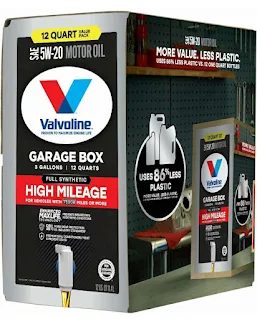 Valvoline Full Synthetic High Mileage with Enhanced MaxLife Technology 5W-20 12 QT Garage Box