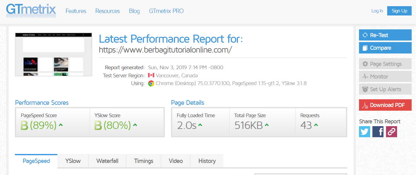 Page Speed Blog