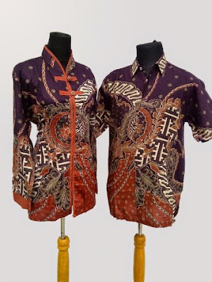 Model baju batik couple lengan panjang untuk remaja